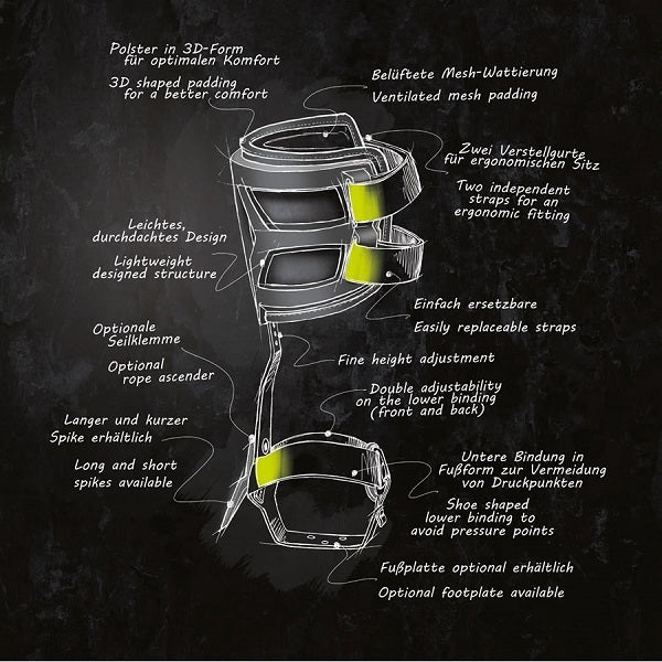 EDL Tree Spurs Spike Talon Short Silver 43mm