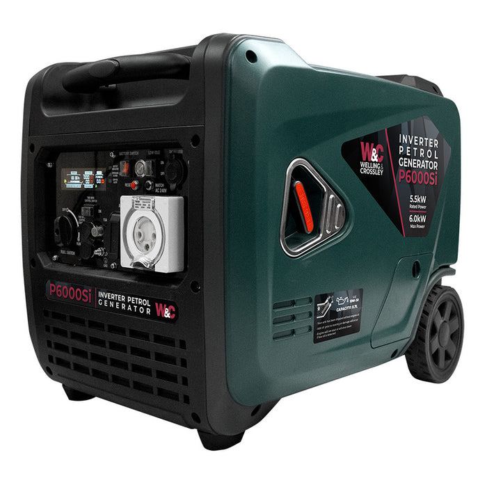 Welling & Crossley 6kW Smart Silent Inverter Petrol Generator