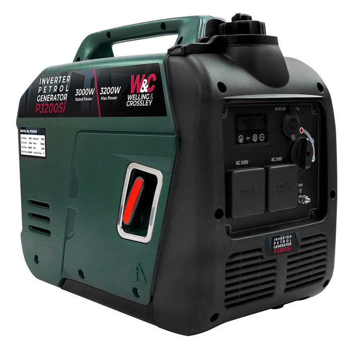 Welling & Crossley 3,200W Smart Silent Inverter Petrol Generator