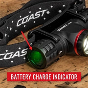 Coast XPH25R Rechargeable Pure Beam Focusing LED Headlamp (410LUM)
