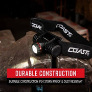 Coast XPH25R Rechargeable Pure Beam Focusing LED Headlamp (410LUM)