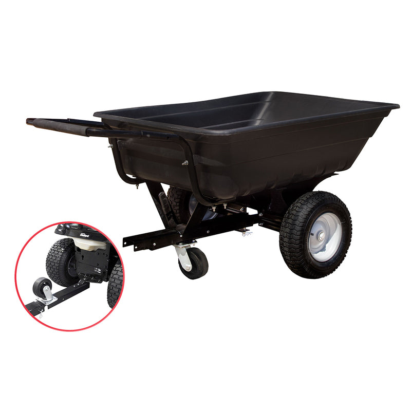 Tow-Behind Poly Trailer Narrow Wheels 