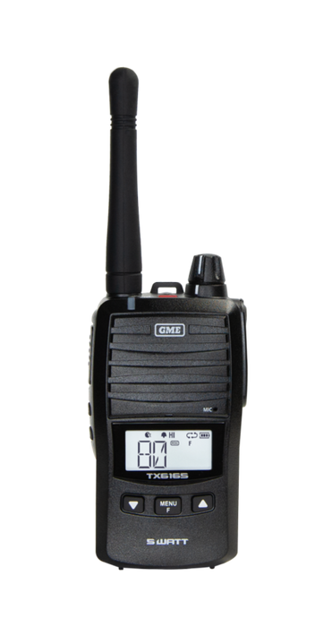 GME TX6165X 5/1 Watt UHF CB Handheld Radio